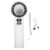 Handheld Turbo Fan USB Rechargeable Digital Display Portable Ice Cooling Fan with Lanyard for Outdoor Sports White