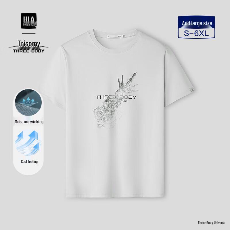 HLA Men s The Three-Body Problem Cooling Short-Sleeve T-Shirt L
