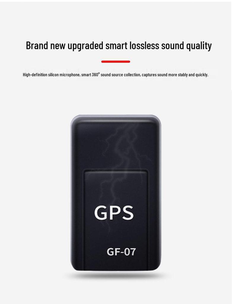GF07 GPS Locator: Car, Elderly, and Child Anti-Lost Device with Strong Magnet