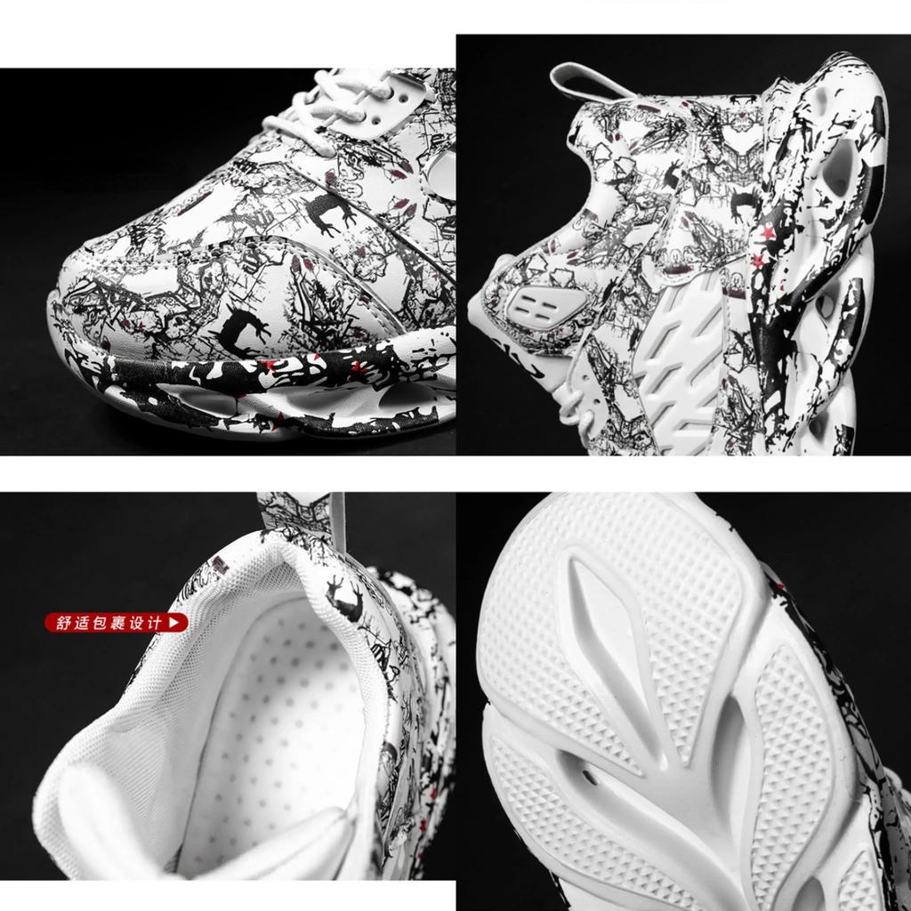 Klobige Herren-Sneaker Plateau Herrenschuhe Trend Atmungsaktive Freizeitschuhe Leichte Laufschuhe für Herren 2025 Neuer Druck Tenis Masculino