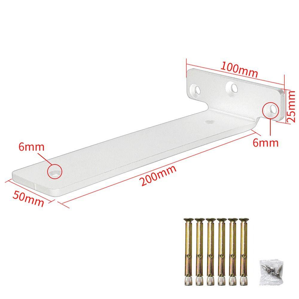 4-8 Inch Concealed Shelf Bracket White Black Steel Shelf Wall Mount Bracket Home And Kitchen DIY Furniture Hardware