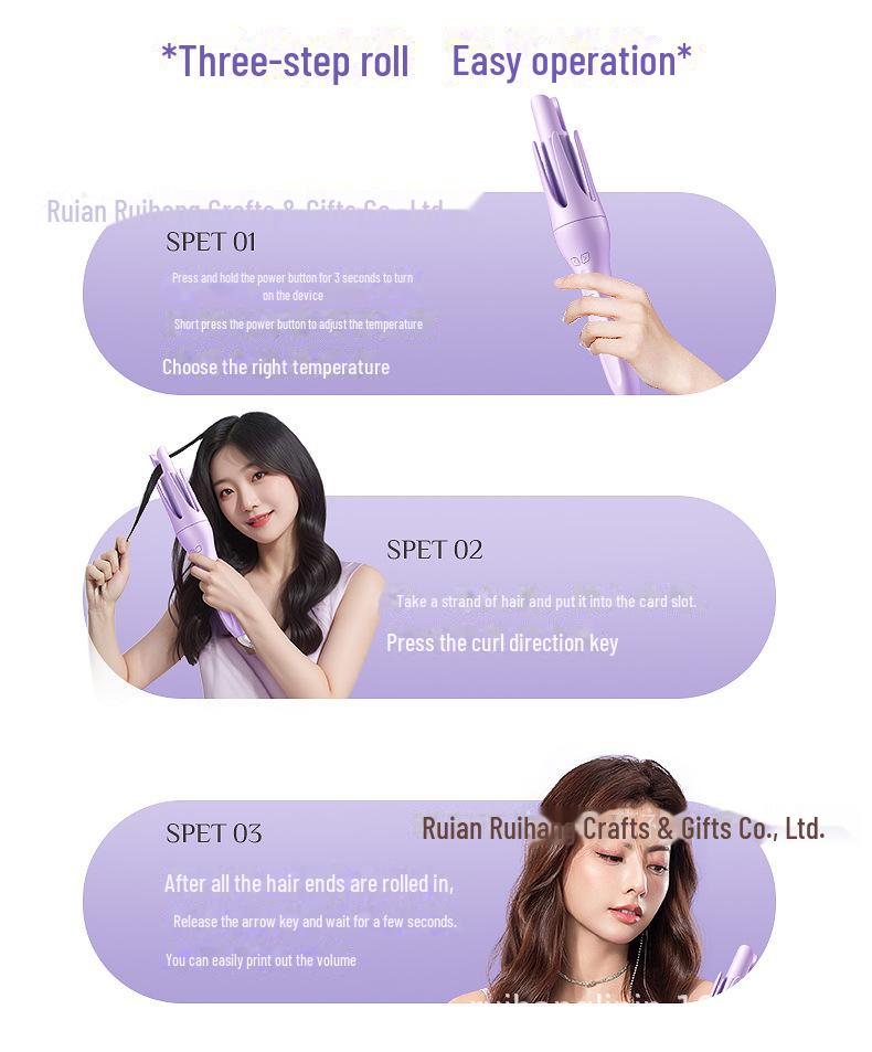 Automatischer rotierender Lockenstab - Sicher, leistungsstark für Studenten, keine Haarschädigung