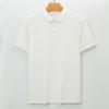 260g Baumwolle Polo Kurzarm Herren T-Shirt Langes Samt Baumwolle Fleckenfreies Oberteil Kragen Polo Oberteil
