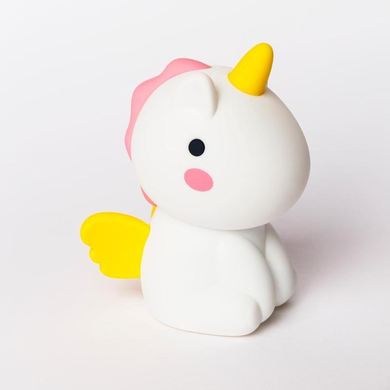 LED Small Night Lamp Bedroom Children's Sleep Light Cartoon Lamps, Silicone Bedside Lamp Charging Induction Table Lamp