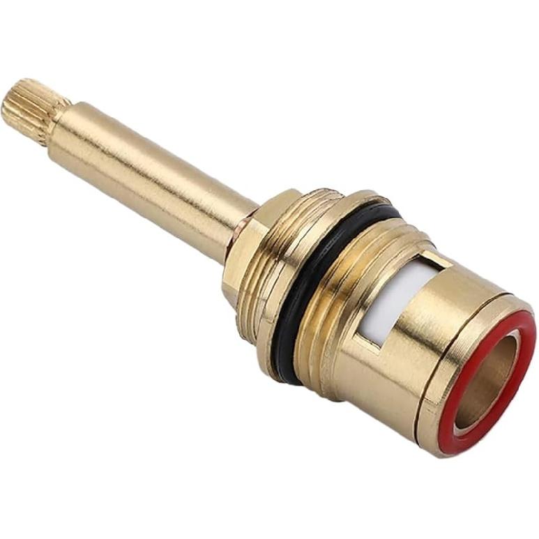 

Сменный керамический картридж для крана, латунный керамический шток, дисковый картридж, вставной кран, клапан на четверть оборота, керамические краны для ванной комнаты, кухонный кран(красный) красный