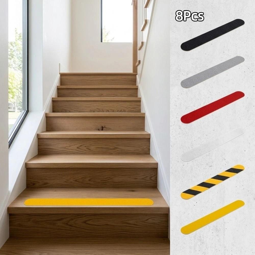 8Pcs Waterproof Stair Tread Anti-Slip Tape Luminous Stair Tread Tape Floor Warning Tape  Ladders