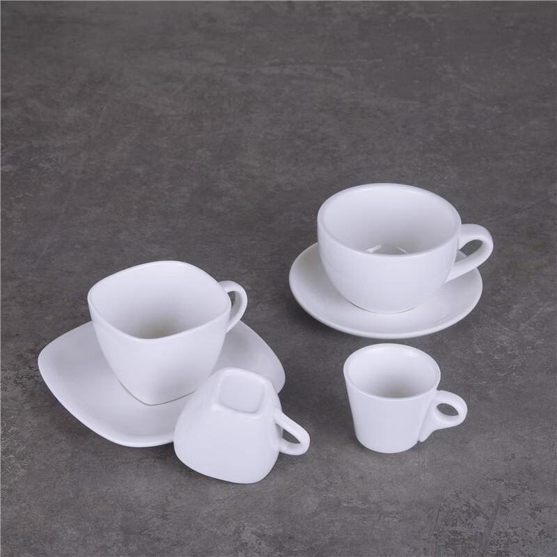 Hengyongsheng Minimalist Ceramic Coffee Cup and Saucer Set