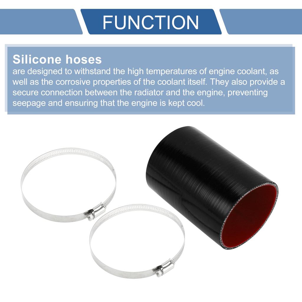 X AUTOHAUX Inner Diameter 4.0 Inches (102 Mm) Length 5.9 Inches (150 Mm) 0