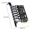 USB3.0 PCIE Expansion Card Adapter External PCIE Extender PCIE Card 7 Port USB3.0 Adapter for Desktop Equipment