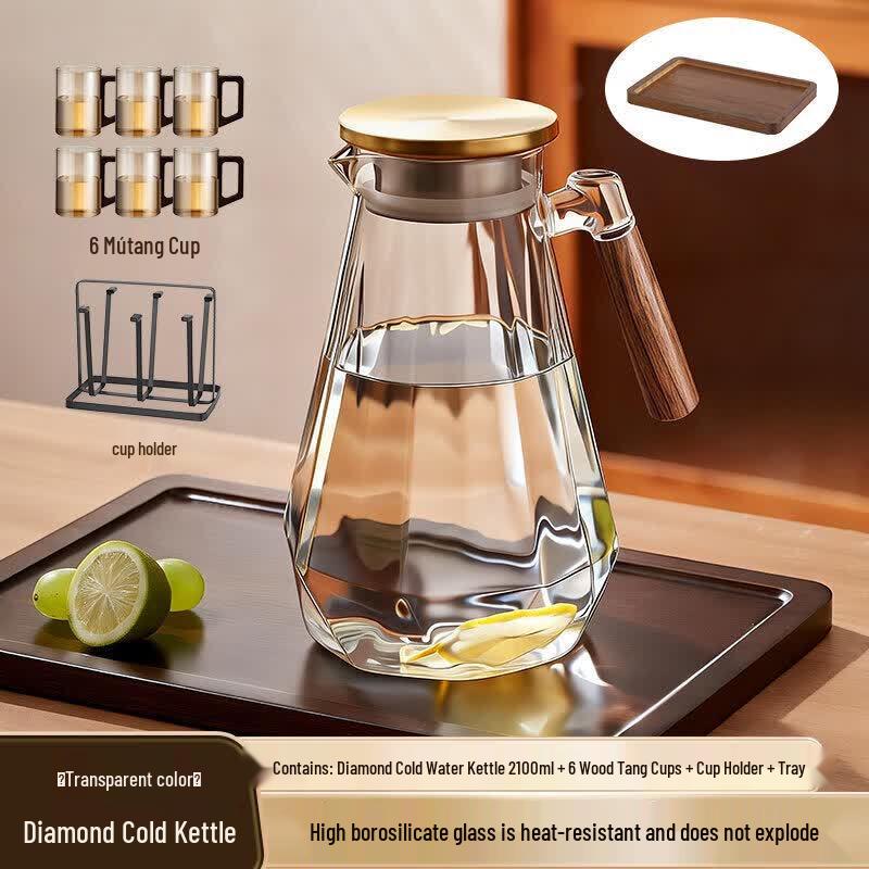 Qiwei Heat-Resistant Glass Water Pitcher