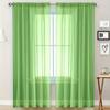 2 Panels Chiffon Sheer Window Curtains for Living Modern Simple Curtain Gauze Semi-blackout Balcony Thin Window Screen