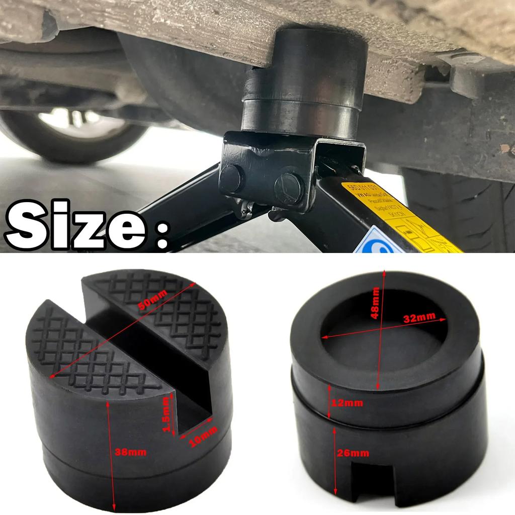Gato de piso ranurado para coche, almohadilla de goma, marco protector, adaptador, herramienta de elevación, disco de elevación lateral con soldadura de pellizco para Lexus, Subaru, Fiat y Volvo
