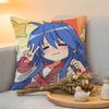 Cushion Cover  Linen  SkinFriendly Soft Decorative Case For Sofa Home Decor Anime LLucky Star Kkonata Pillow cover