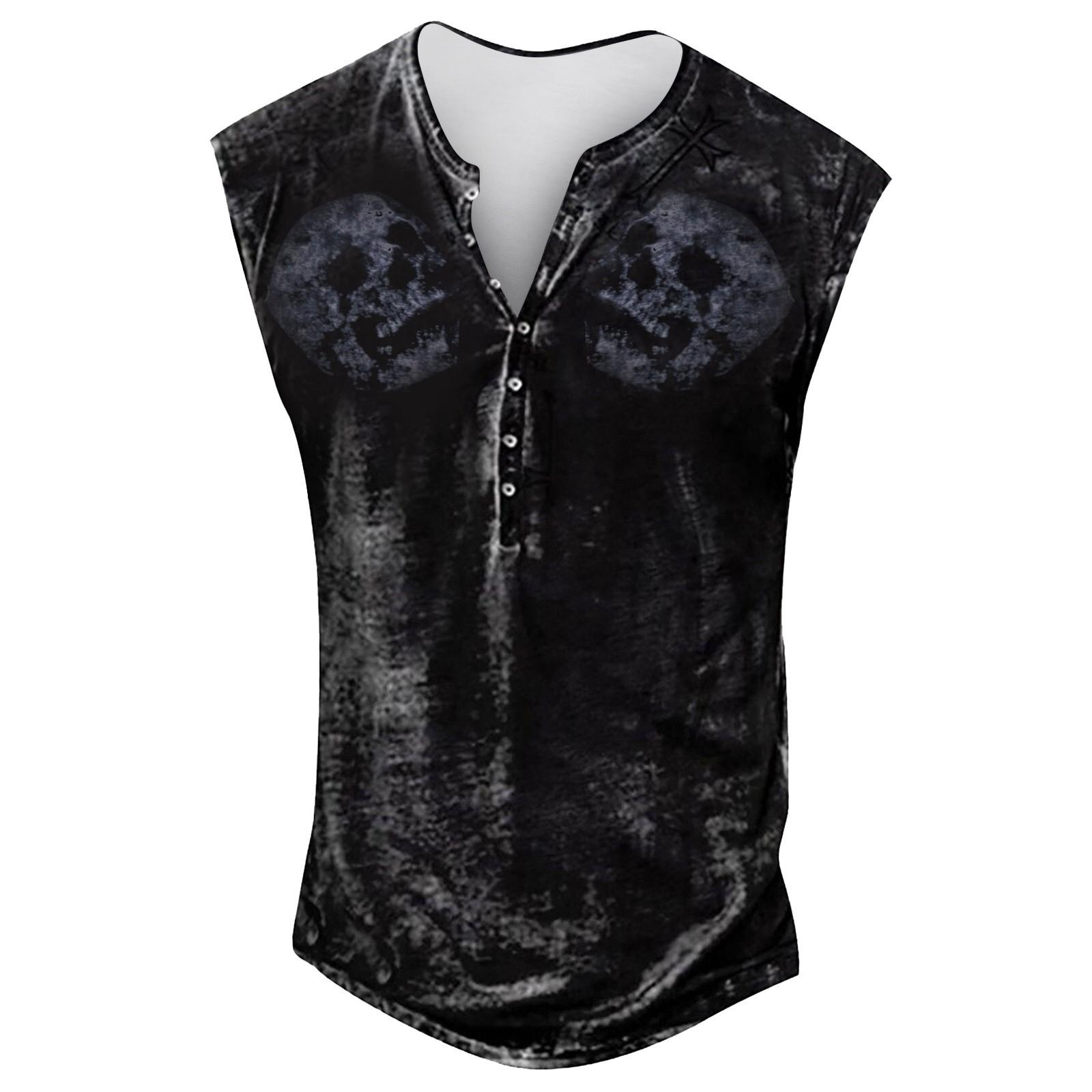 

Мужская летняя пляжная майка для серфинга, большой размер, повседневный дышащий топ без рукавов, свободная майка с принтом, мужская рубашка XXXL тёмно-синий