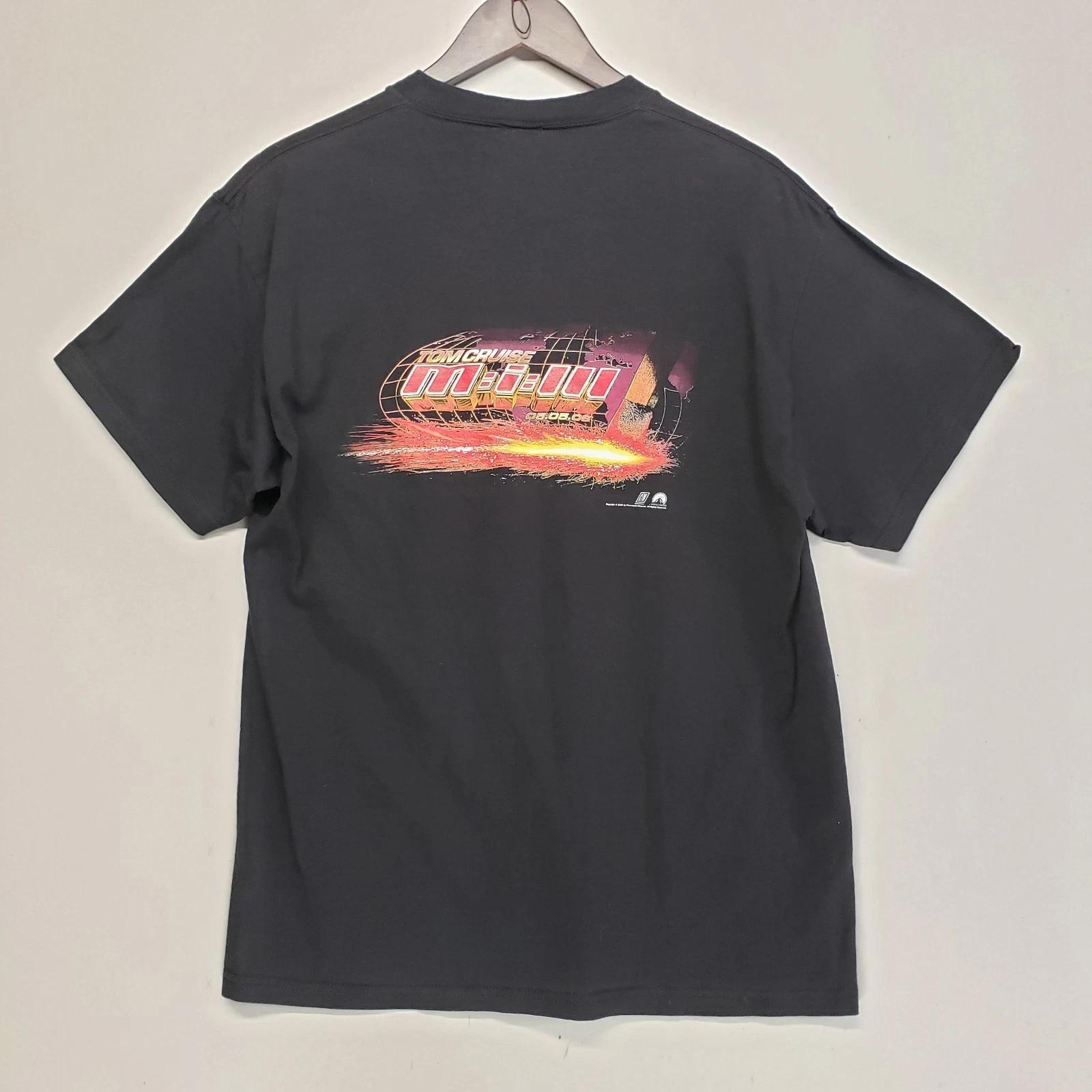 

Mission Impossible III Movie Promo Tee TShirt Black Delta Pro Weight Large 3XL
