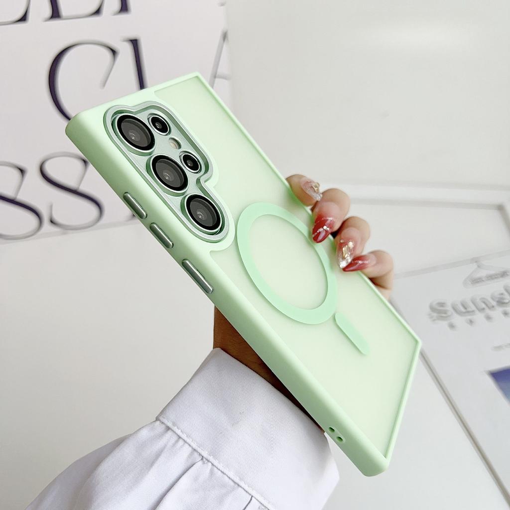 Simple Yadun Magnetic Skin absorbing Matte Suitable for Samsung S24u Mobile Phone Case S25EDGE Lens Film Anti Fall Case A55