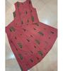 Women Designer Pure Cotton Top Skirt Set Indian Bollywood Top Tuinc Kurta Skirt