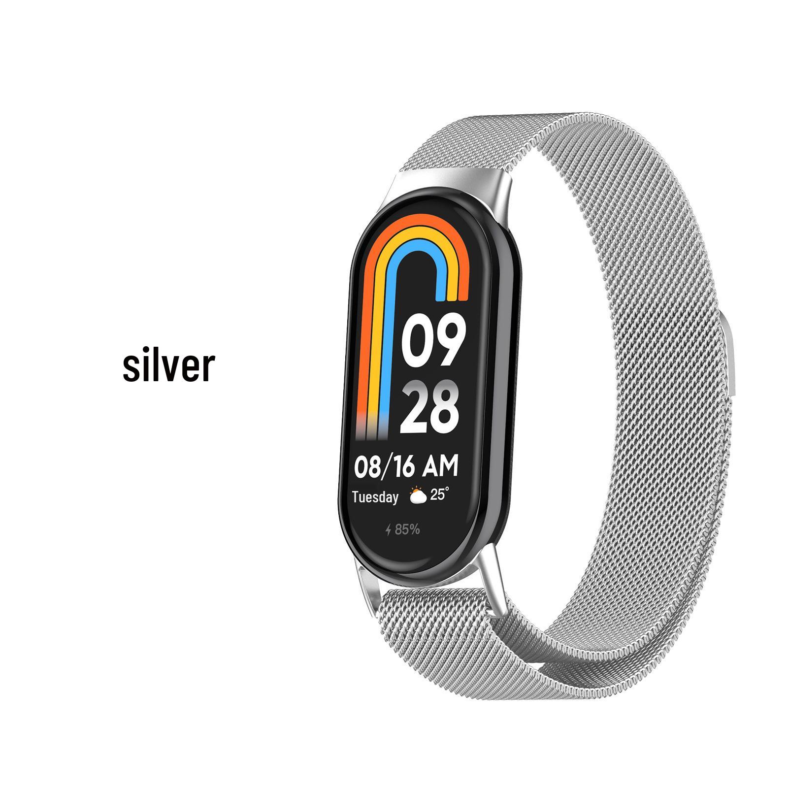 

Миланский магнитный ремешок Xiaomi Mi Band 8/9/10 для умного браслета 10 NFC Fits Xiaomi Band 10/9/8
