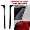 1 par glänsande svart bil bakruta sidospoiler för VW Polo MK5 6R 6C 2011-2017