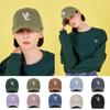 Monogram Applique Over Fit Washing Ball Cap Khaki [VARZAR]