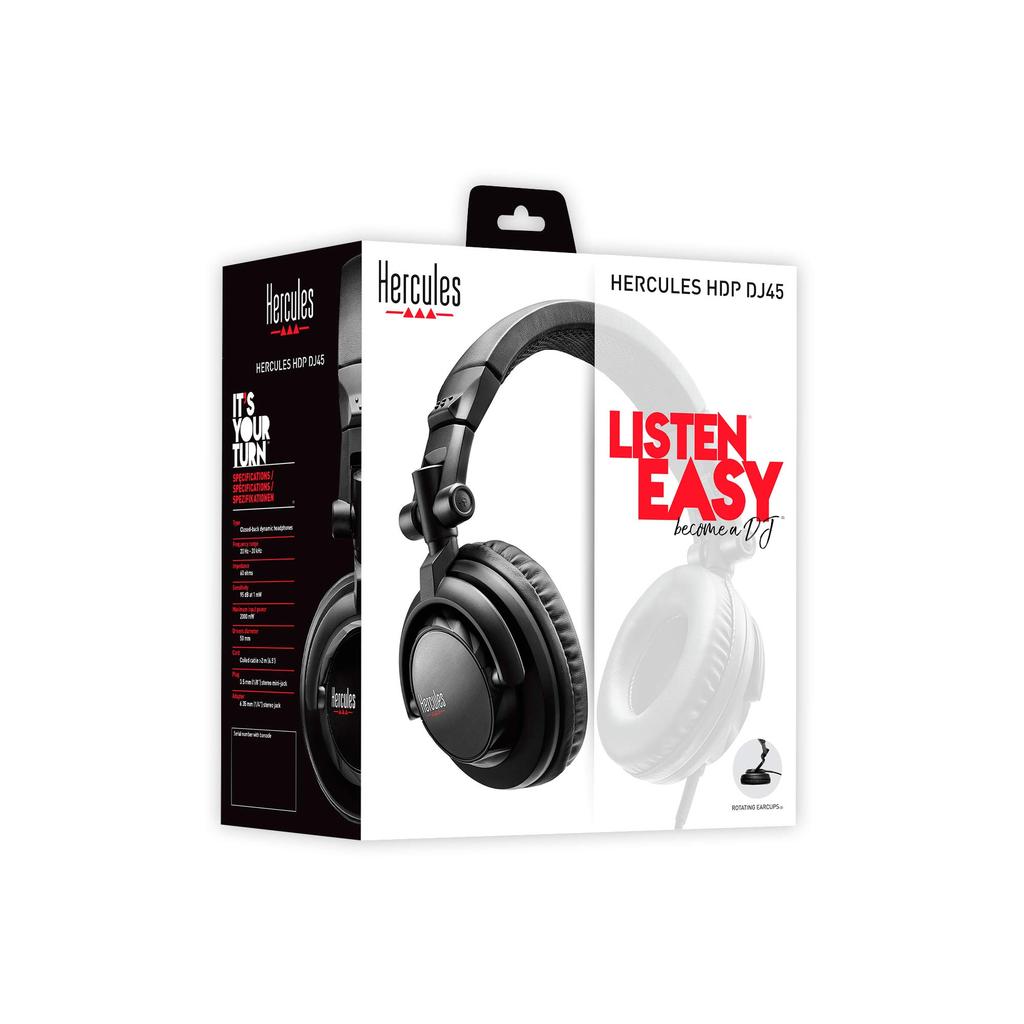 Hercules HDP DJ45 Professional Quality DJ One Size – Headphones,