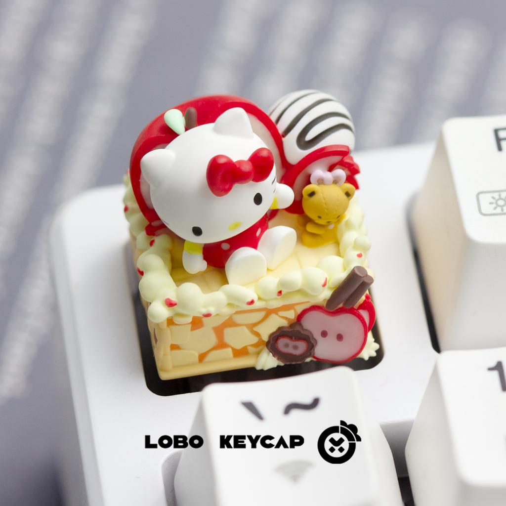 In-Stock  My Melody Kuromi Resin Keycap Creative Single Custom Esc Keycap Cute Mechanical Keyboard Accessory Gifts