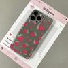Strawberry Full Print Clear Silicone Case For Iphone 12 14 Plus 11 16 13 17 15 Pro Max Anti-Yellowing Slim Protective Cover