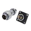 Pure Copper Contacts Aviation Plug Socket AC 500V 10A Power Connector  LED Applications
