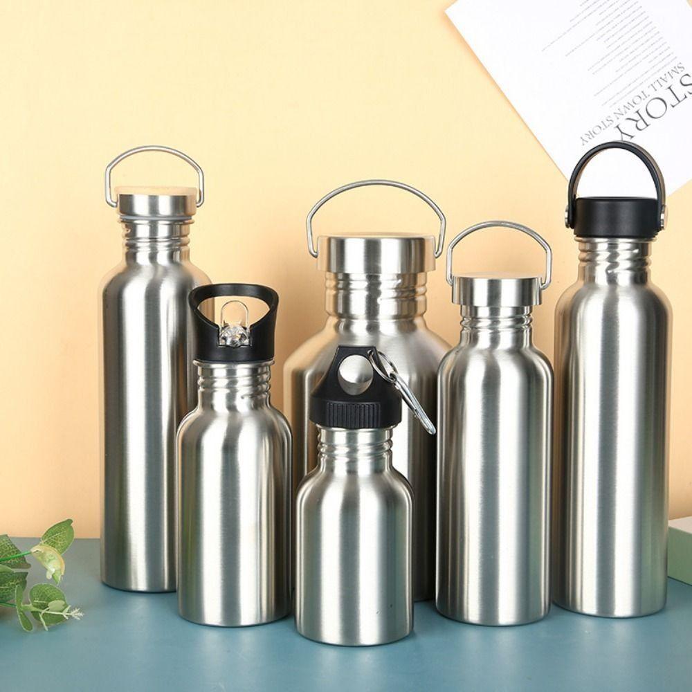 Multi-type Cap Water Bottle with Handle Large Capacity Outdoor Travel Cup  Hiking