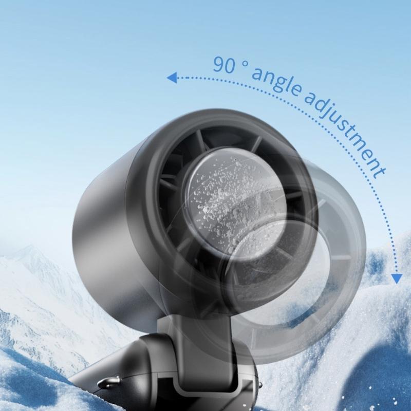 Foldable Desktop Neck Hanging Fan Turbos Cooling Technology 5 Speed LED Display Foldable Portable For Summer Outdoor Use
