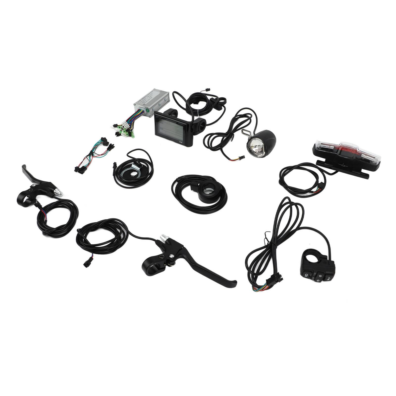 36V 48V 17A Bike Modified Controller S900 Dispaly Panel Electric Bike Conversion Kit for 250W?350W Gear Motor