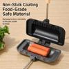 Double Sided Heating Sandwich Maker Die Cast Aluminum Panini Press  Home Kitchen Camping