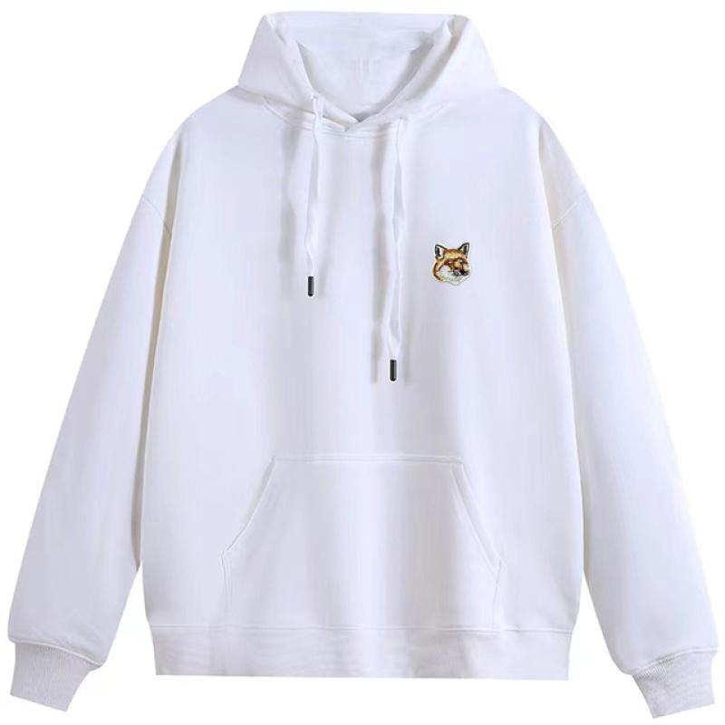Fashionable Fur Fox Logo Hooded Sweatshirt