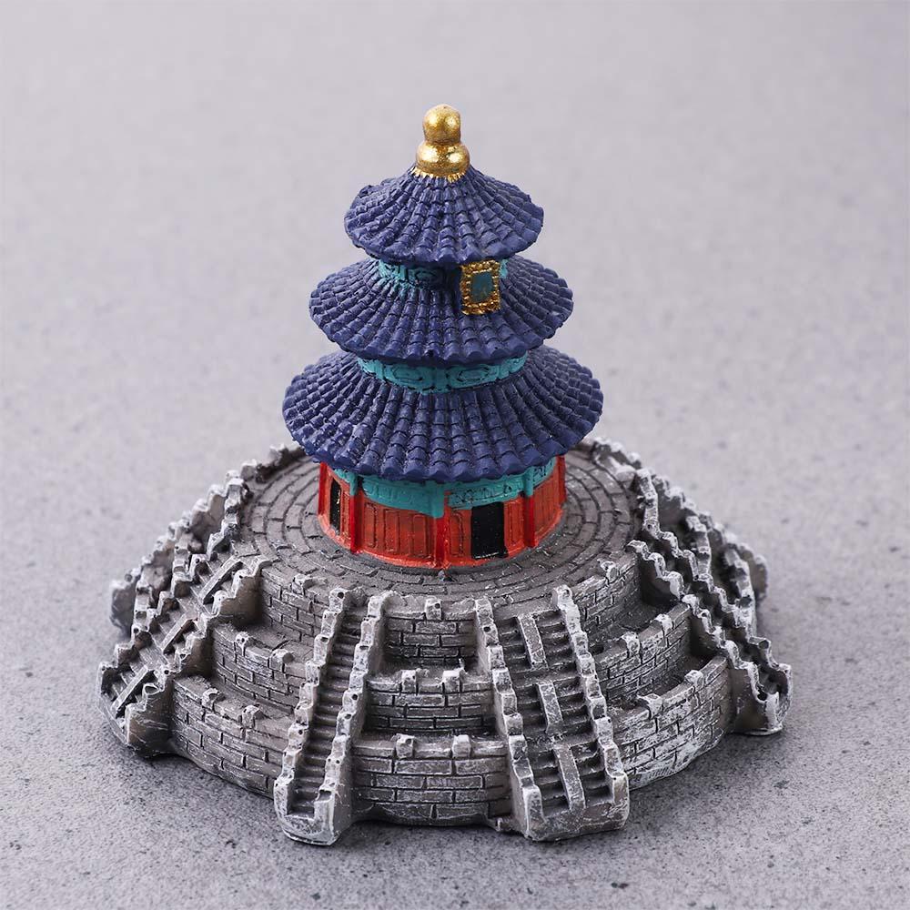 Cute 1 pcs Crafts Resin Tradiational Scene Statue Bonsai Decor House Model Figurines