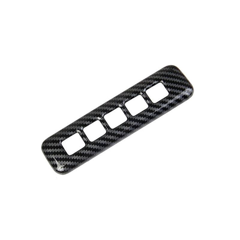 For Ford F150 F-150 2015 -  ABS carbonfiber Door Password Lock Button Decorative Cover Car external Accessories
