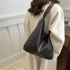Stylish Retro Tote Shoulder Bag For Women In Black Brown And Coffee Colors