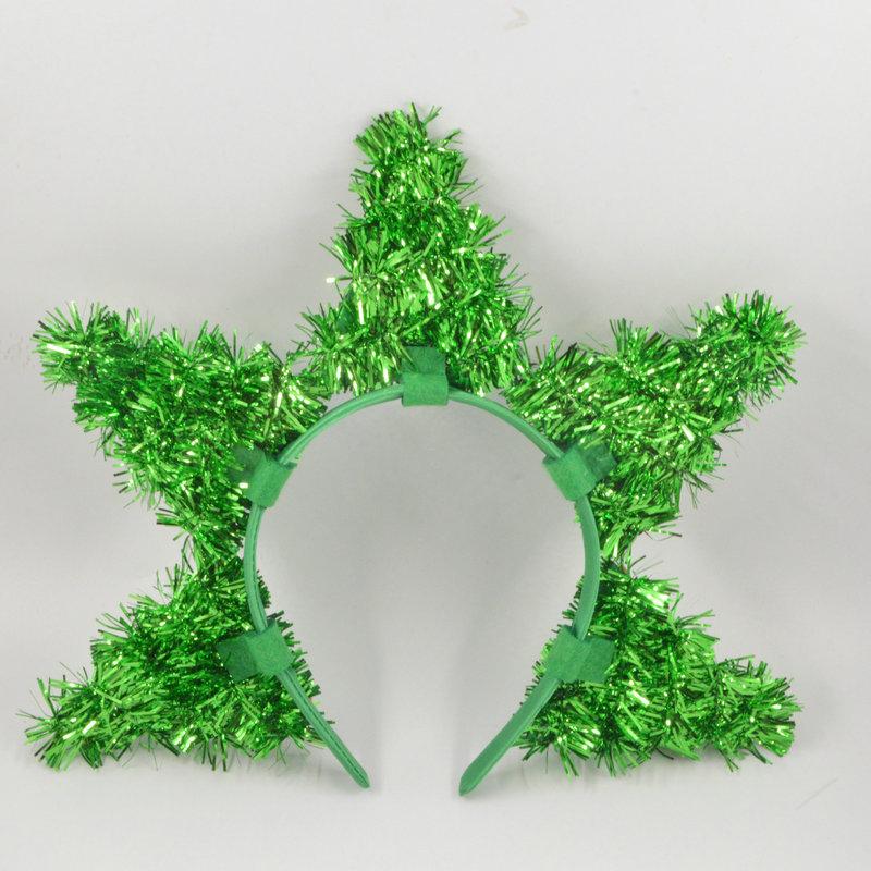 Christmas headband, Christmas tree shaped headband, cute holiday headwear, suitable for parties, annual festivals, photo booths.