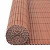 Double Sided Garden Fence 90 x 400 cm Brown