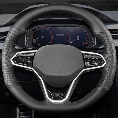Niestandardowa Pokrowiec na Kierownicę Samochodową Do Volkswagen Atlas Golf 8 Mk8 Jetta Sharan Passat B9 Tiguan Skórzany Splot Na Kierownicę