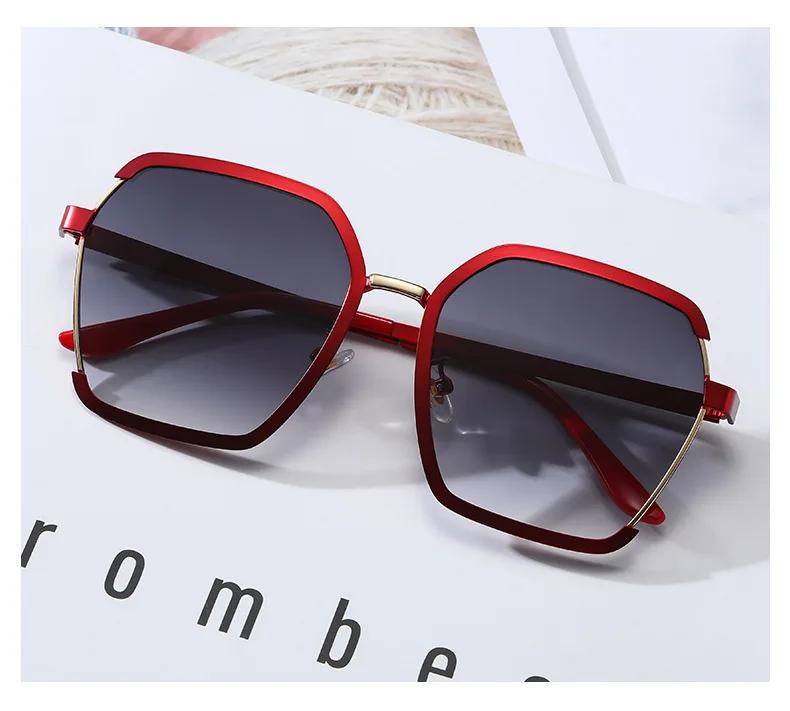 Women Square Sunglasses for Men Oversized White Tea Original Brand Design Sun Glasses Female Shades Travel Sunshade Gafas Dama