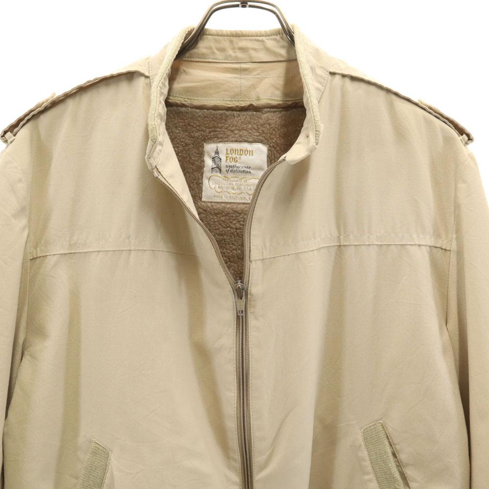 LONDON FOG 80s Vintage Jacket 40 Beige With Blouson Liner Men's Used