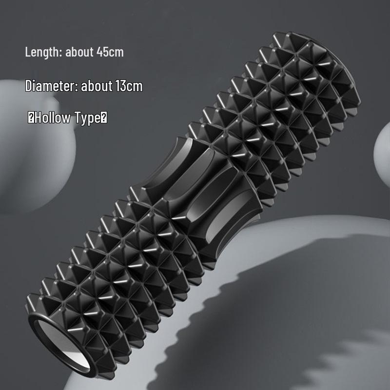 Crescent High-Intensity Foam Roller: Slimming Leg & Calf Massager with Hollow Wolf Tooth Design