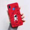 Cute Rabbit Photograph Phone Case  For Honor 10 Lite Liquid Silicone Cover Shell For Huawei P smart 2019 Graffiti Bumper