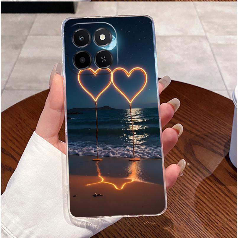 For Honor X6c Case NIC-LX2 Clear Luxury Cute Love Rabbit Funny TPU Soft Silicone Phone Case Honor X6c Back Cover NIC-LX1 NIC-LX3