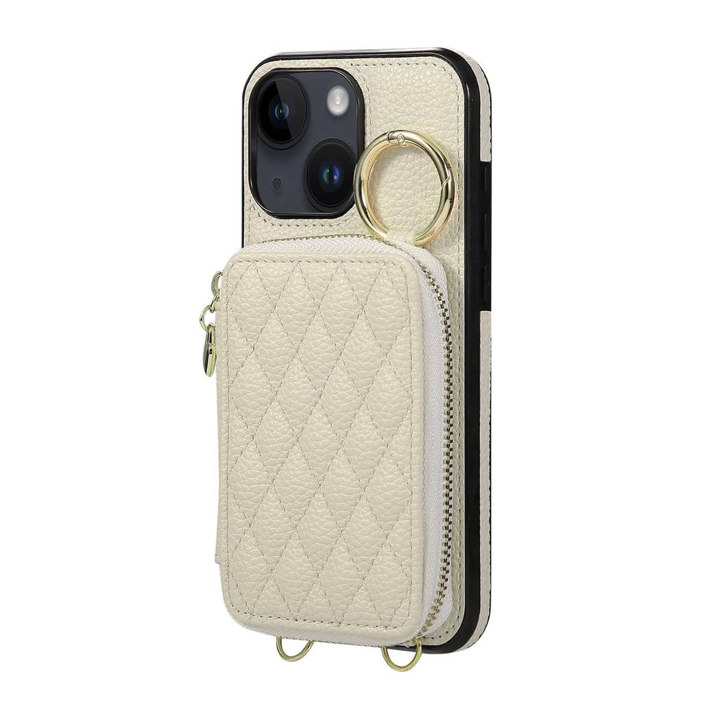 Crossbody Wallet Case for iPhone 14/13/12/11 Pro Max 13 Mini SE 2025 6 7 8 X XR XS Max, Zipper Purse Flip Cover With Card Slots