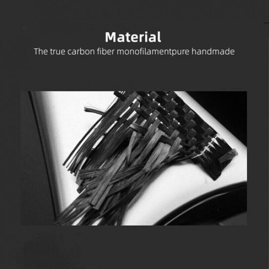 Black Carbon Fiber Car Passenger Storage Box Sticker For Benz C W205 2015-