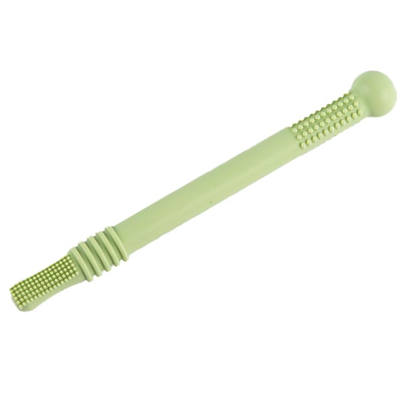 Paille Molaire en Silicone Anneau de Dentition pour Bébé Jouet à Mâcher Sûr Qualité Alimentaire Sans BPA Dentition
