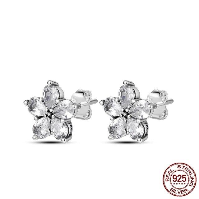 Neue Design Stern Flügel Ohrstecker Creolen für Frauen Freundin Frau Silber 925 Schmuck Geschenk Tropfen Ohrringe