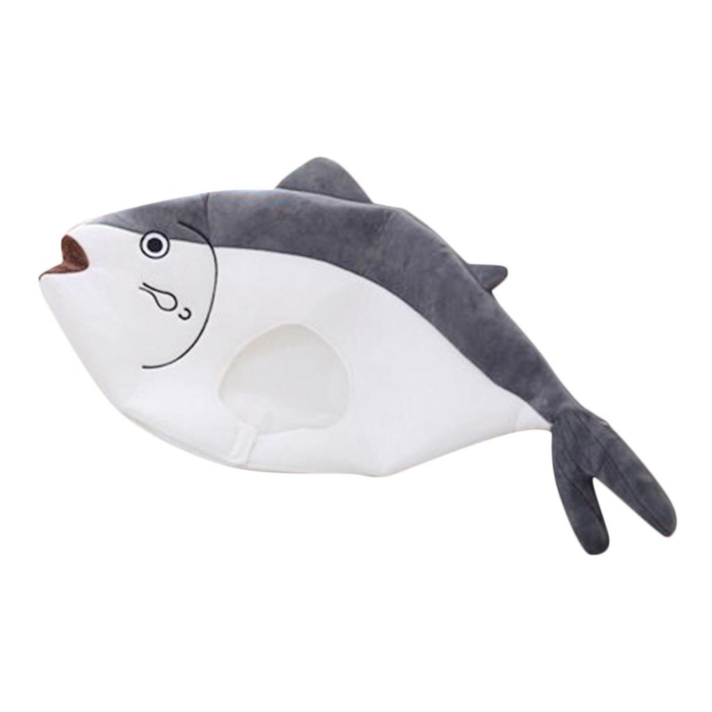 Soft Plush Fish Hat Party Costume Hat Unisex Dress Up Hat Photo Props