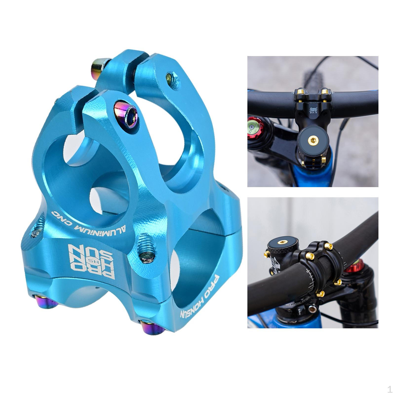 

Stem Mountain Bike Short Handlebar 28.6mm Fits Most Bikes, Road Blue